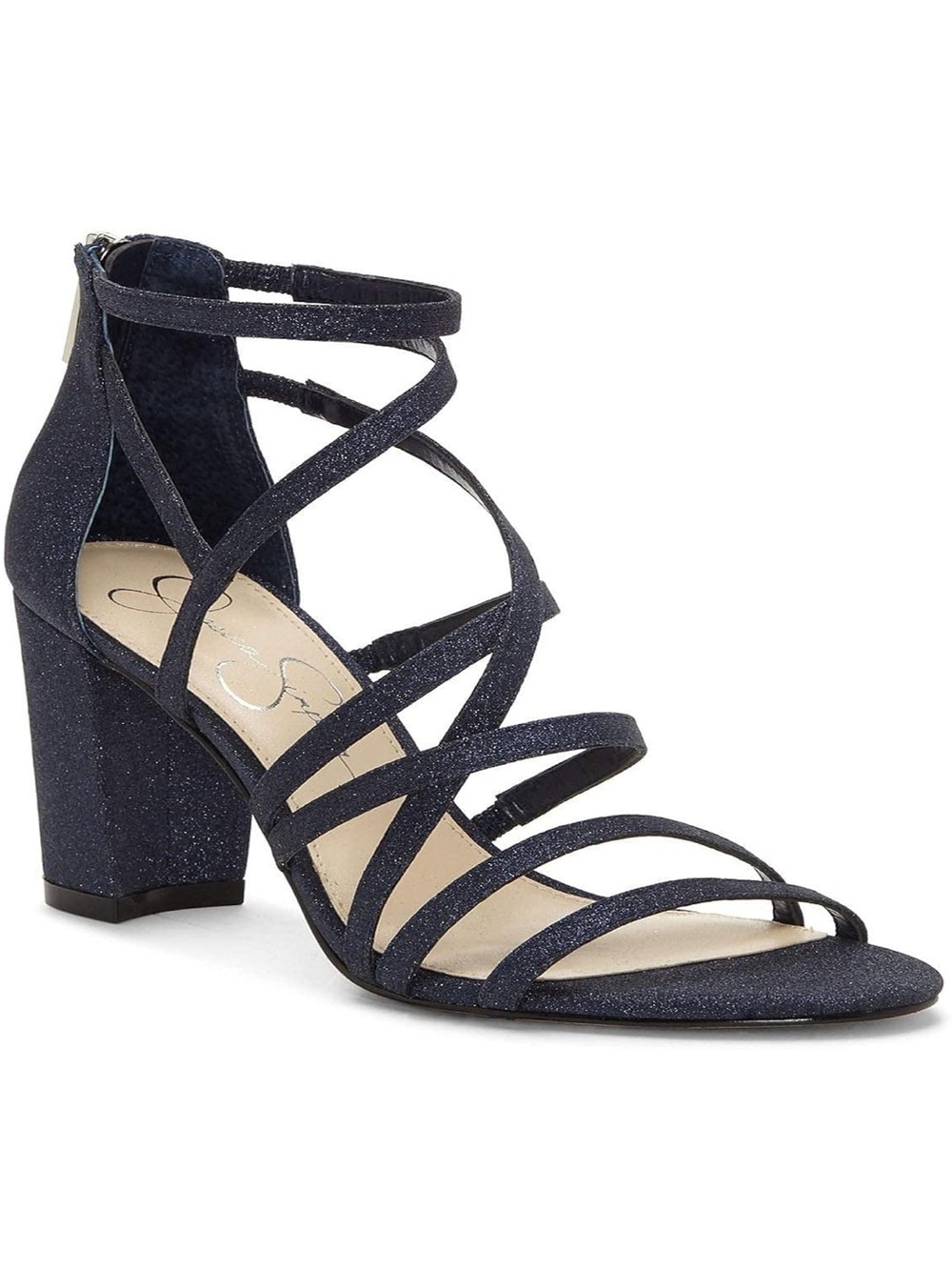 Jessica Simpson Stassey Caged Back Zip Dress Sandals!